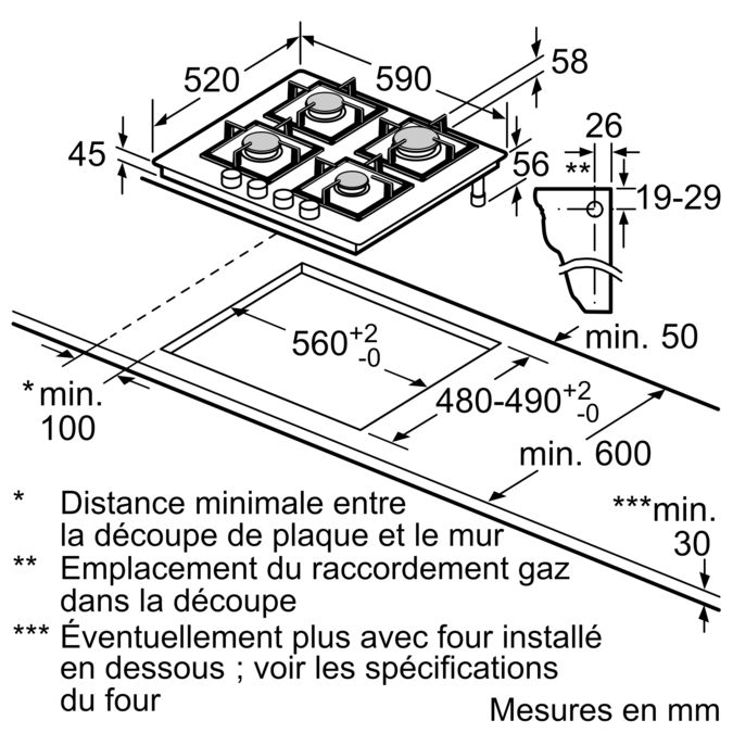 PPP6A2B20 Table gaz  Bosch Electroménager FR