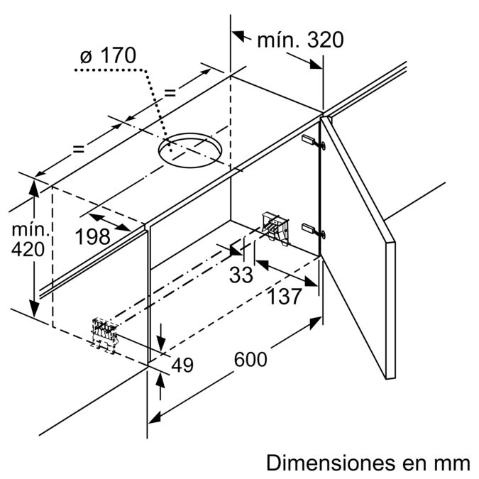 Serie 8 Campana telescópica 90 cm Acero inoxidable DFS097K51 DFS097K51-9
