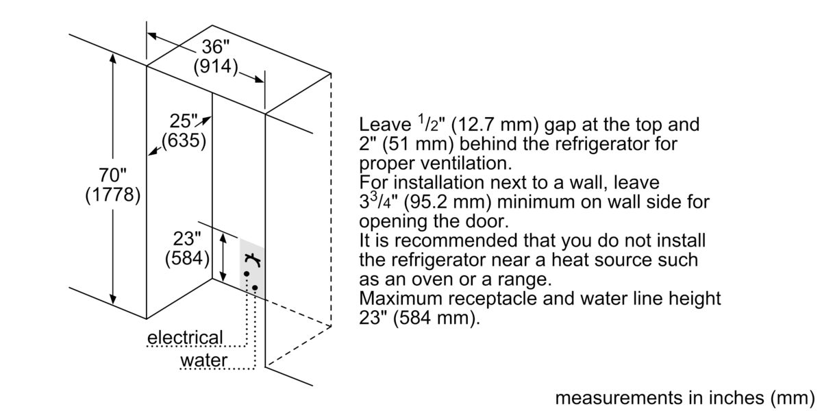 800 Series French Door Bottom Mount Refrigerator 36'' Black B21CT80SNB B21CT80SNB-14