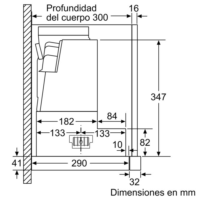 Serie 8 Campana telescópica 90 cm Acero inoxidable DFS097K51 DFS097K51-14