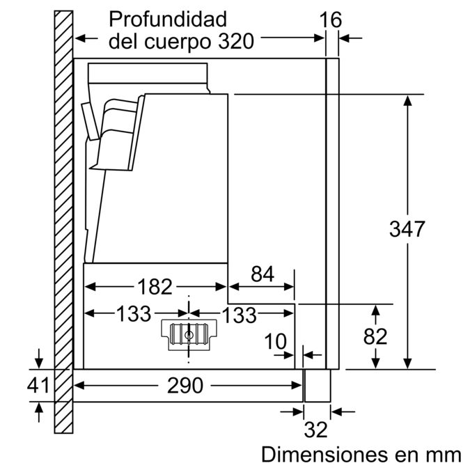 Serie 8 Campana telescópica 90 cm Acero inoxidable DFS097K51 DFS097K51-11