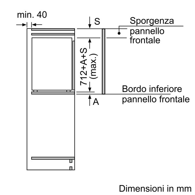 Series 6 built-in freezer 71.2 x 55.8 cm flat hinge GIV11AF30 GIV11AF30-4