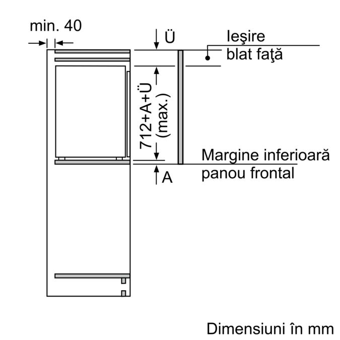 Seria 6 Congelator încorporabil 71.2 x 55.8 cm Balama plată GIV11AFE0 GIV11AFE0-7