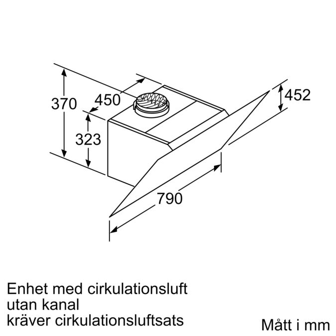 iQ300 Vägghängd fläkt 80 cm Klarglas med svart tryck LC87KHM60 LC87KHM60-11