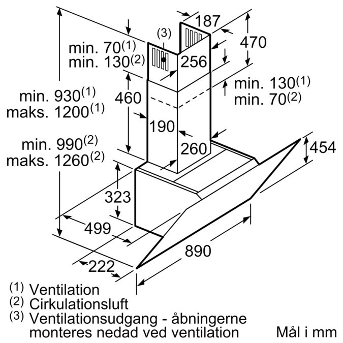 iQ700 Væghængt emhætte 90 cm klart glas med sort tryk, Sort LC91KWW61S LC91KWW61S-9