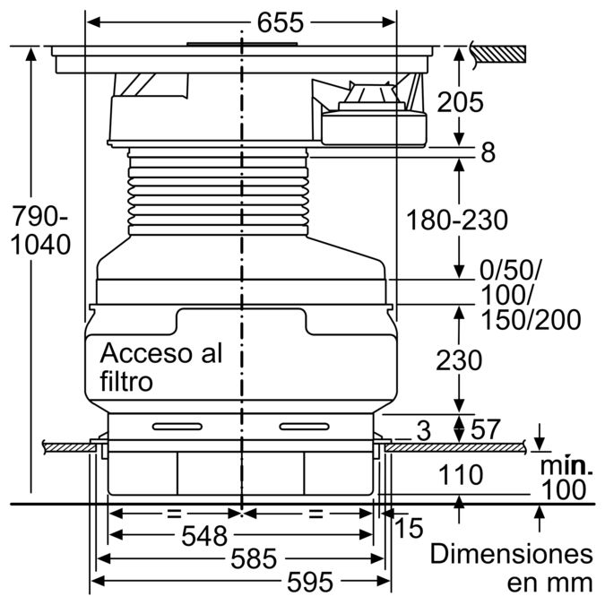 Serie | 6 Placa de inducción con extractor integrado 80 cm PVS851F21E PVS851F21E-4