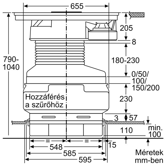 Serie | 6 Indukciós főzőlap, beépített elszívóval 80 cm PVS851F21E PVS851F21E-4