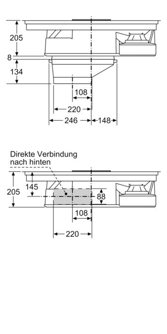 Serie | 8 Induktions Kochfeld mit integriertem Dunstabzug 80 cm PXX801D34E PXX801D34E-8