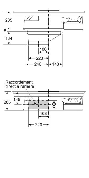 Série 6 Table induction aspirante 80 cm PVS851F21E PVS851F21E-5