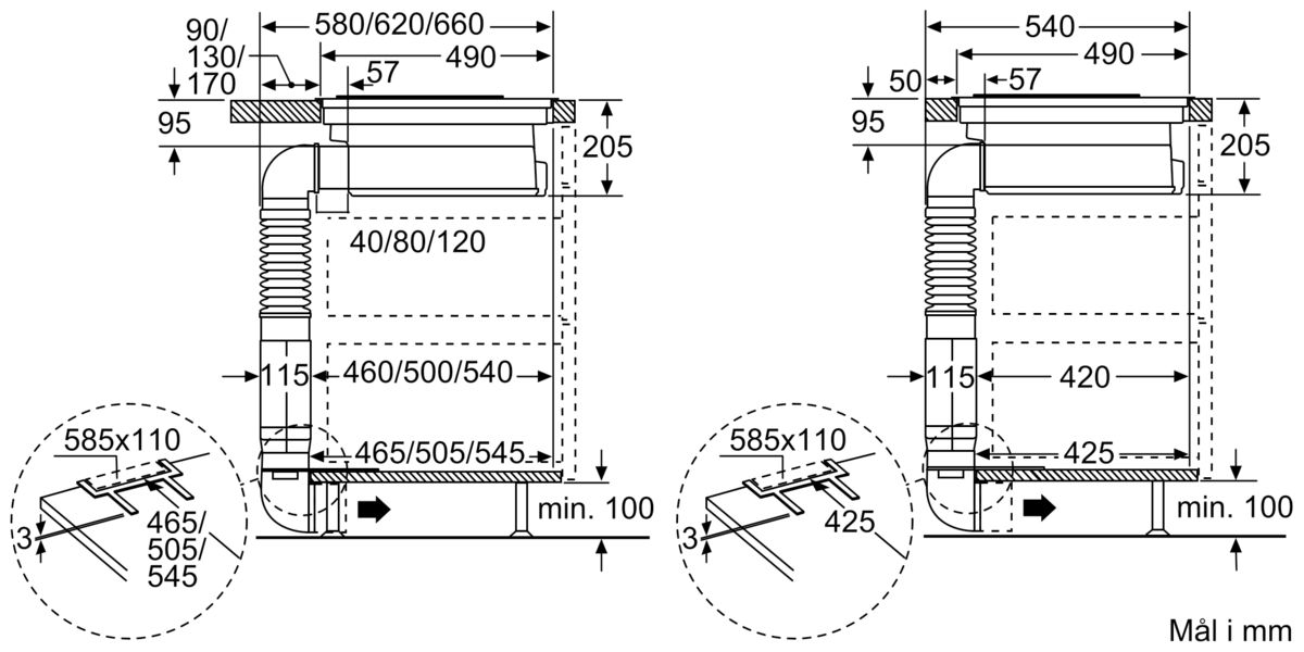 Serie | 8 Induksjonstopp med integrert ventilator 80 cm PXX875D34E PXX875D34E-9