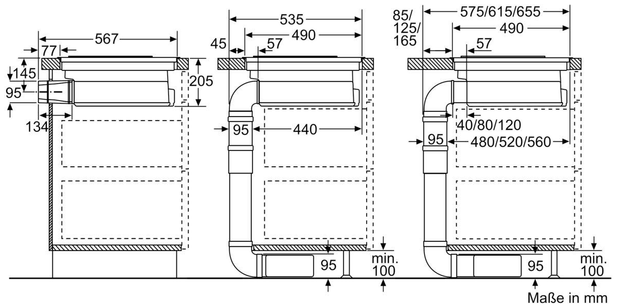 Serie 8 Kochfeld mit Dunstabzug (Induktion) 80 cm Mit Rahmen (Comfort Profil) aufliegend PXX875D34E PXX875D34E-10