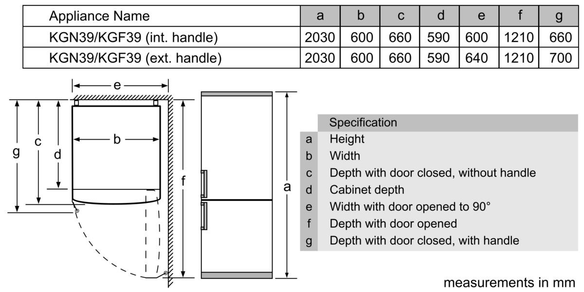 Series 4 Free-standing fridge-freezer with freezer at bottom 203 x 60 cm Inox-look KGN39VLEAG KGN39VLEAG-9