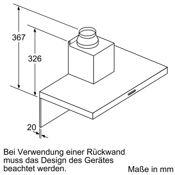 Serie 4 Wandesse 90 cm Edelstahl DWB97IM50 DWB97IM50-9