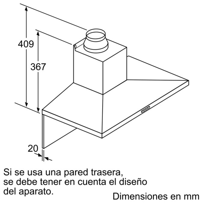 Serie 4 wall-mounted cooker hood 90 cm Acero inoxidable DWQ96DM50 DWQ96DM50-7