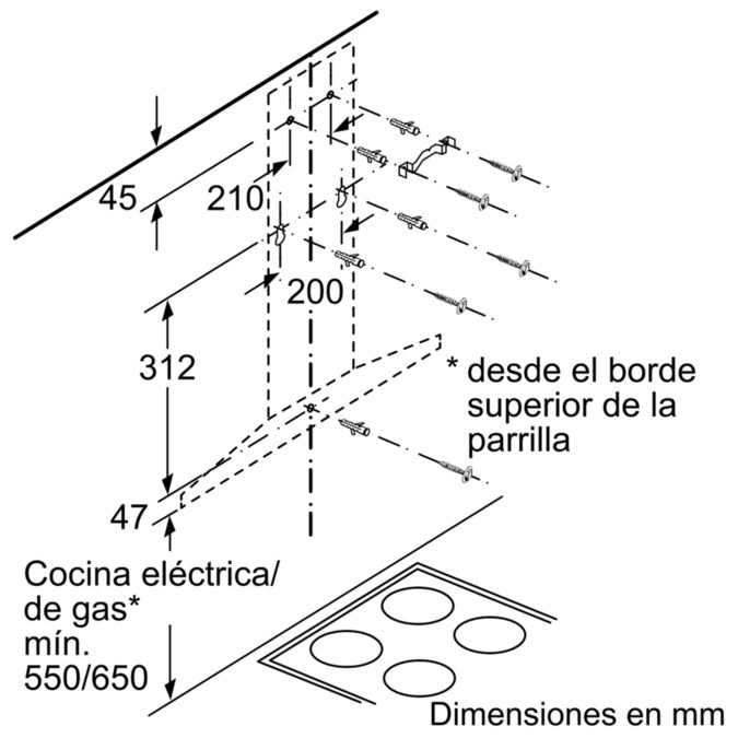 Serie 4 wall-mounted cooker hood 90 cm Acero inoxidable DWQ96DM50 DWQ96DM50-8