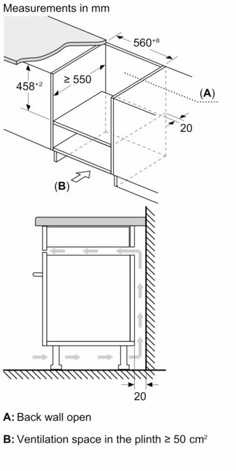 Series 6 Built-in microwave oven with hot air 60 x 45 cm Stainless steel CMA585GS0B CMA585GS0B-7