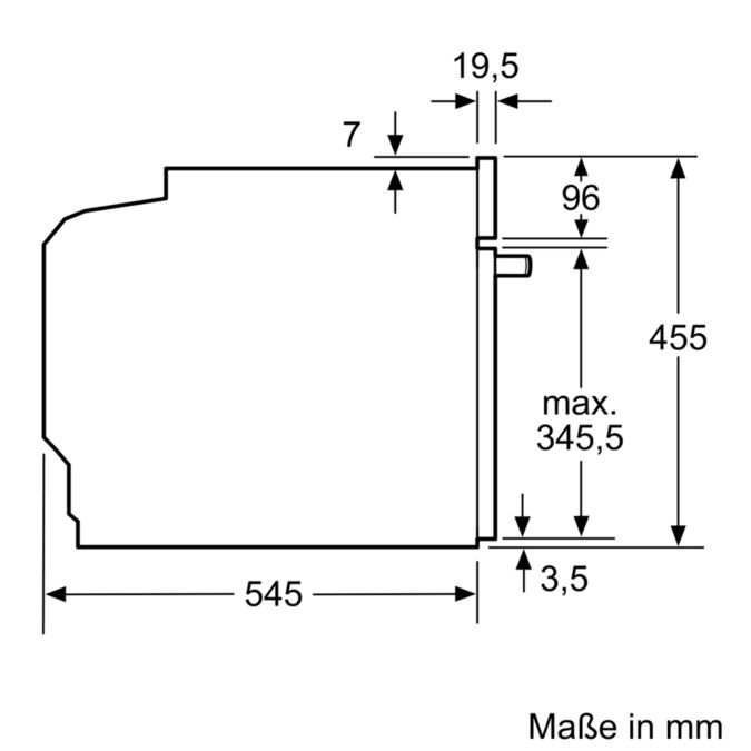 Serie 6 Einbau-Mikrowelle mit Dampfgarfunktion 60 x 45 cm Schwarz CPA465GB0 CPA465GB0-6