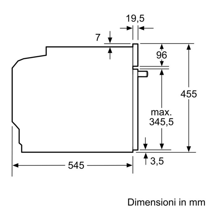 Serie 6 Microonde compatto da incasso con funzione vapore 60 x 45 cm Acciaio inox COA565GS0 COA565GS0-6