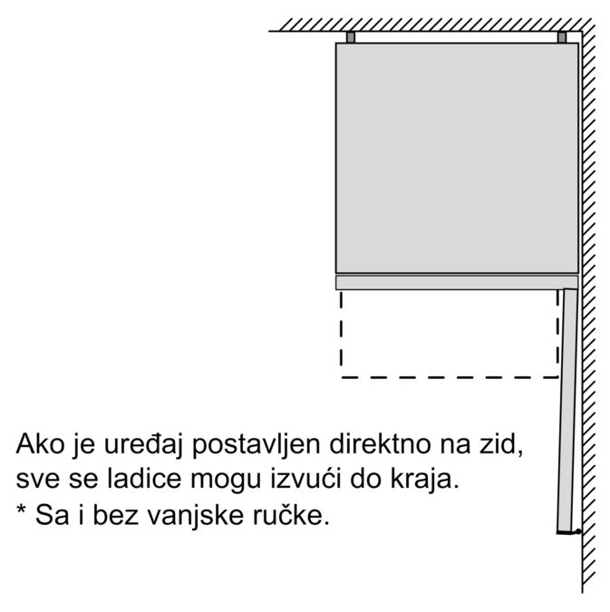Serie | 4 Samostojeći hladnjak sa zamrzivačem na dnu 186 x 60 cm Izgled nehrđajućeg čelika KGN36VL3A KGN36VL3A-8