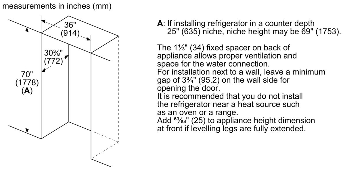 800 Series French Door Bottom Mount Refrigerator 36'' Stainless Steel B26FT80SNS B26FT80SNS-12