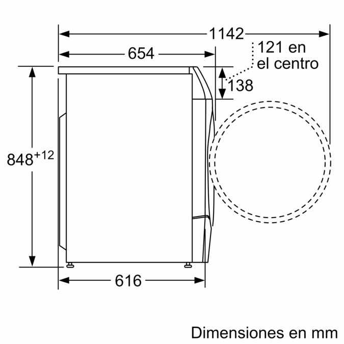 Bosch Serie 8 WDU8H542ES lavadora-secadora Independiente Carga frontal  Blanco D