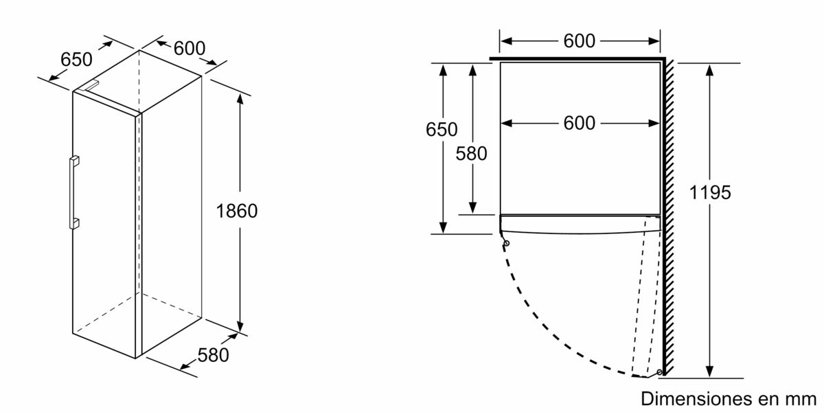 Serie 4 Congelador de libre instalación 186 x 60 cm Acabado acero inoxidable GSN36VLFP GSN36VLFP-5