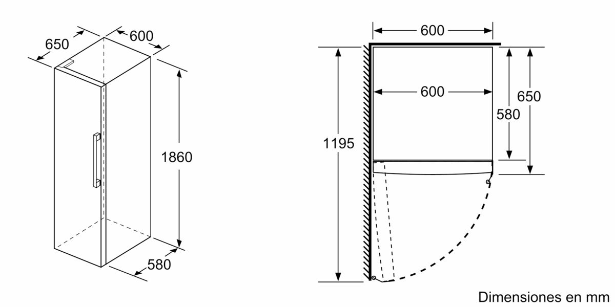 Serie 4 Frigorífico de libre instalación 186 x 60 cm Acabado acero inoxidable KSV36VLEP KSV36VLEP-8