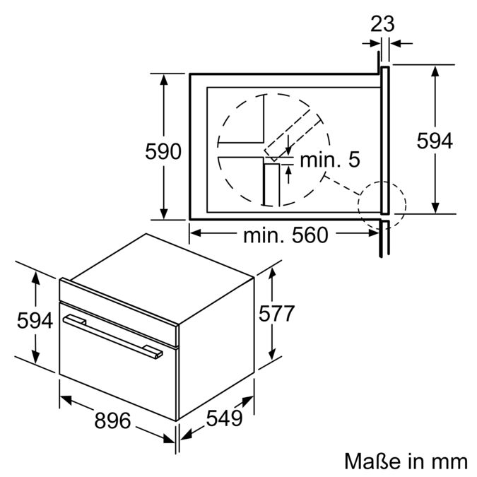 Serie 6 Einbau-Backofen 90 x 60 cm Edelstahl VBD5780S0 VBD5780S0-5