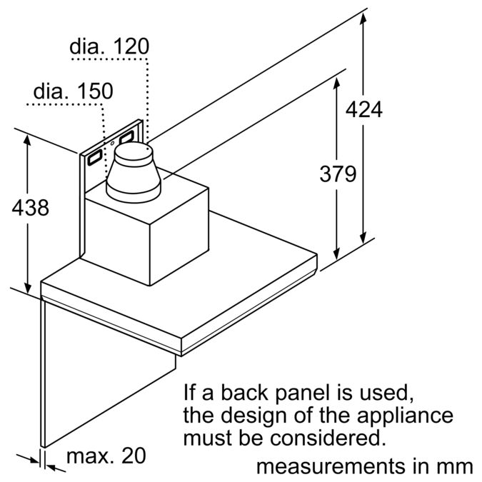 Series 6 wall-mounted cooker hood 90 cm Stainless Steel DWB97LM50I DWB97LM50I-8