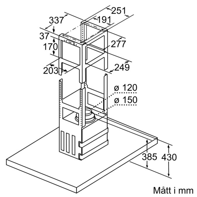 iQ700 Frihängande köksfläkt 90 cm Rostfritt stål LF91BUV55 LF91BUV55-10
