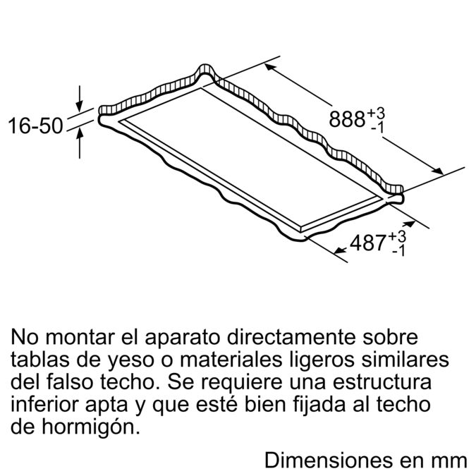 Serie 6 Extractor de techo 90 cm Acero inoxidable DRC97AQ50 DRC97AQ50-18