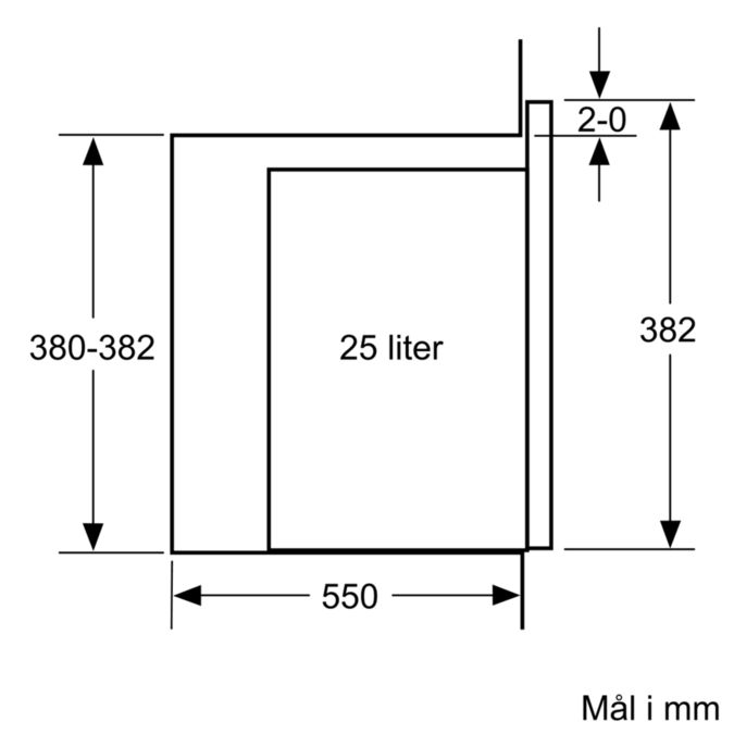iQ500 Mikroovn til indbygning 59 x 38 cm Hvid BF555LMW0 BF555LMW0-7