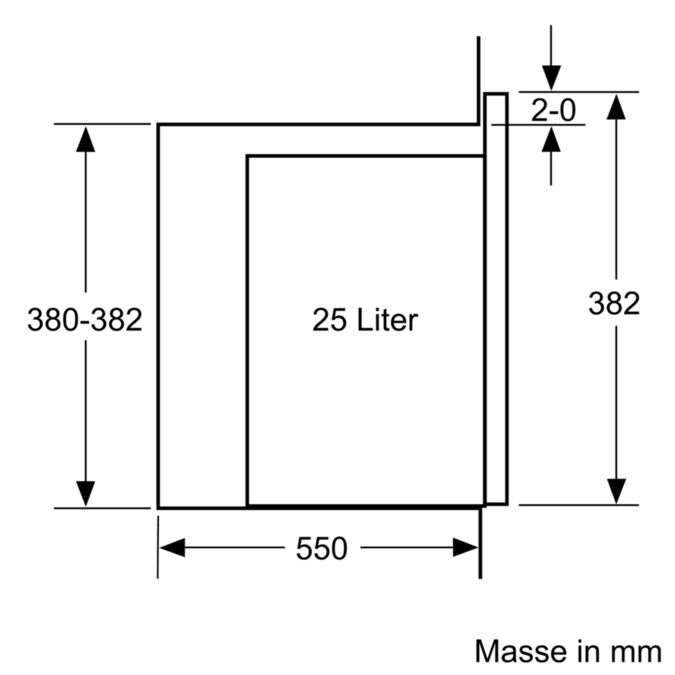 Serie 4 Einbau-Mikrowelle 59 x 38 cm Edelstahl BEL550MS0 BEL550MS0-7