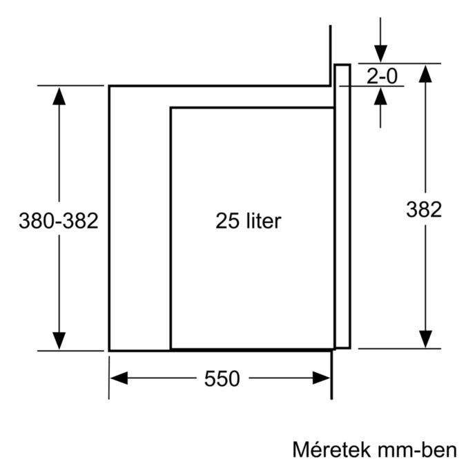 Serie 4 Beépíthető mikrohullámú sütő 59 x 38 cm Szálcsiszolt acél BFL553MS0 BFL553MS0-7