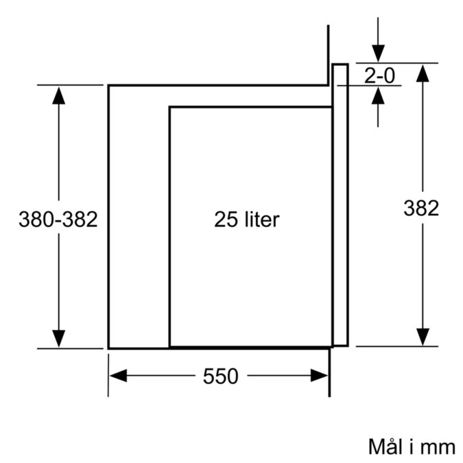 Serie 6 Mikrobølgeovn til innbygging 59 x 38 cm Rustrfritt stål BEL554MS0 BEL554MS0-7