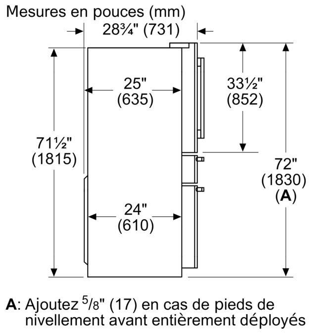 Série 800 Réfrigérateur à portes françaises congélateur en bas 36'' Acier brossé anti-traces B36CL80SNS B36CL80SNS-27