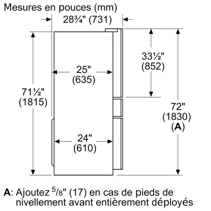 Série 800 Réfrigérateur à portes françaises congélateur en bas 36'' Acier brossé anti-traces B36CL80ENS B36CL80ENS-17