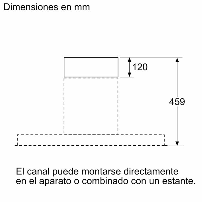 Accesorio para campana 120 mm DWZ0IB5G0 DWZ0IB5G0-3