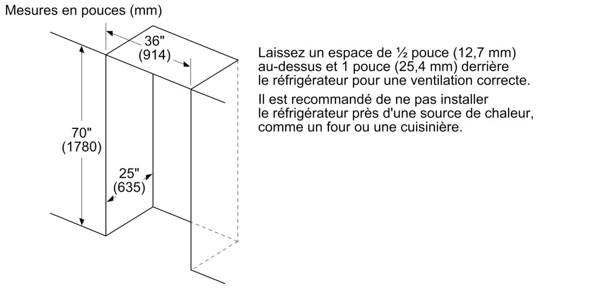 Série 500 Réfrigérateur à portes françaises congélateur en bas 36'' Acier inoxydable noir B36CD50SNB B36CD50SNB-21