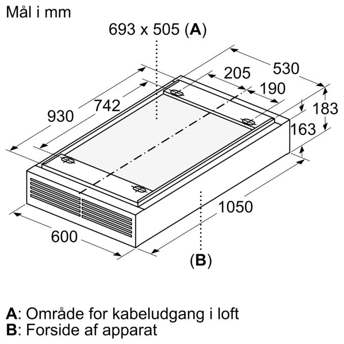 iQ500 Loftemfang 105 cm Hvid LR16RBQ20 LR16RBQ20-8