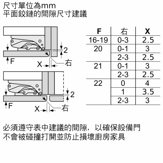 6系列 嵌入式上冷藏下冷凍冰箱 177.2 x 55.8 cm soft close flat hinge KIN86AD31D KIN86AD31D-12