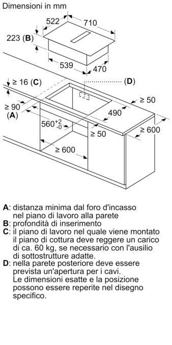 Serie 6 Piano a induzione con cappa integrata 70 cm senza profili PVQ711F15E PVQ711F15E-15