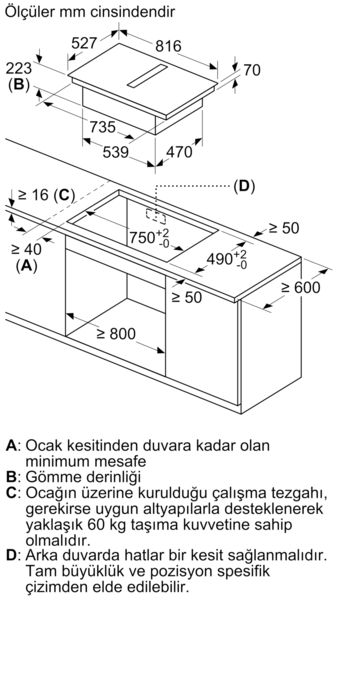 Serie 8 Davlumbaz Entegreli İndüksiyon Ocak,, 80 cm Çerçeveli Montaj PXX875D67E PXX875D67E-16