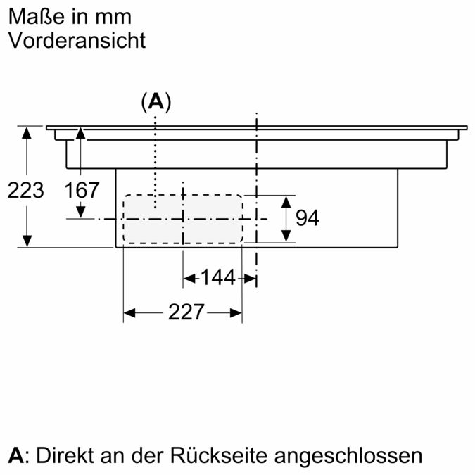Serie 4 Kochfeld mit Dunstabzug (Induktion) 80 cm Mit Rahmen aufliegend PIE895B15E PIE895B15E-17
