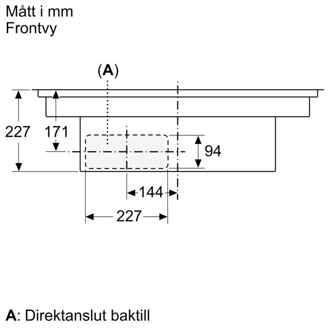 N 90 Induktionshäll med inbyggd fläkt 80 cm planmontering T58PL6EX2 T58PL6EX2-22