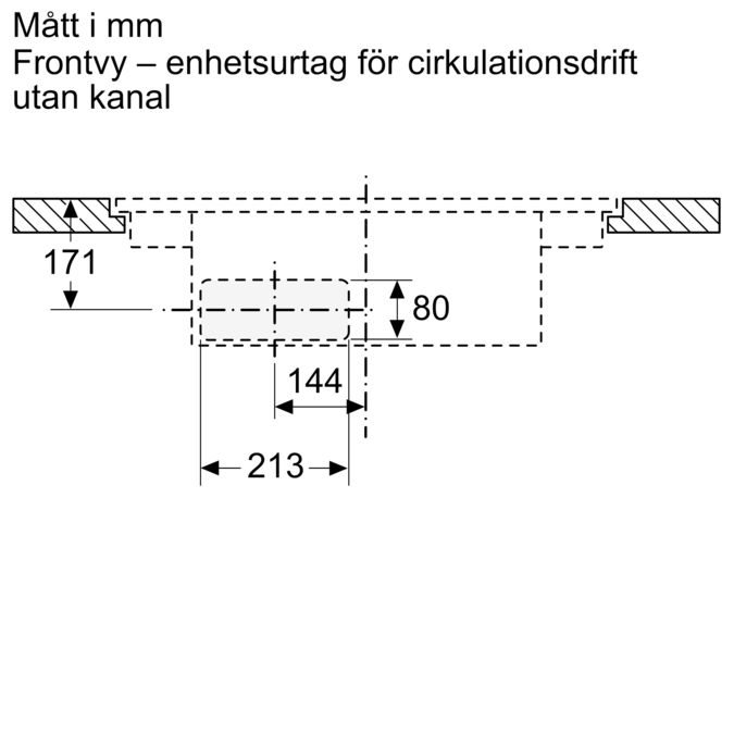 N 90 Induktionshäll med inbyggd fläkt 80 cm planmontering T58PL6EX2 T58PL6EX2-23