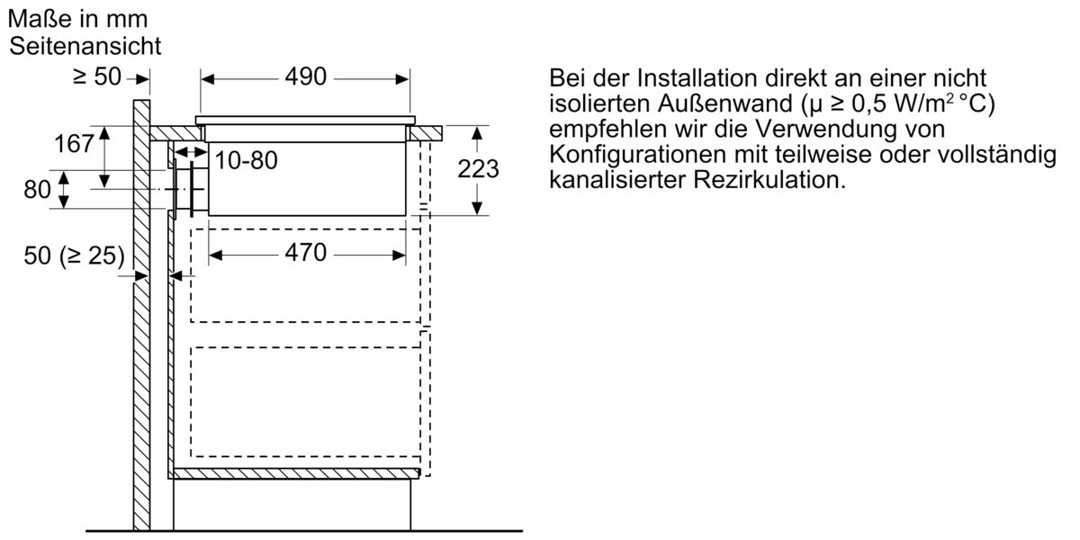 Serie 4 Kochfeld mit Dunstabzug (Induktion) 80 cm Rahmenlos aufliegend PIE811B15E PIE811B15E-18