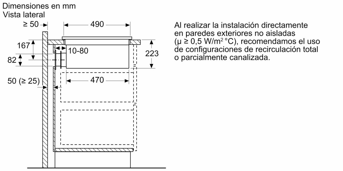 Serie 4 Placa de inducción con extractor integrado 80 cm sin perfiles PVS811B16E PVS811B16E-22