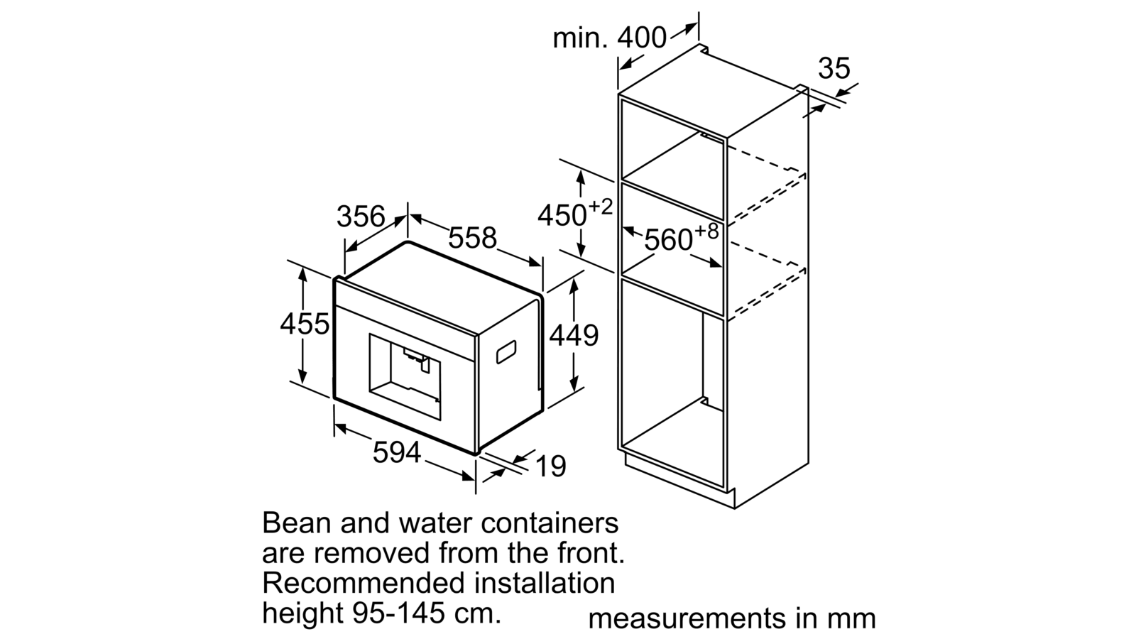 Built-In Fully Automatic Coffee Machine