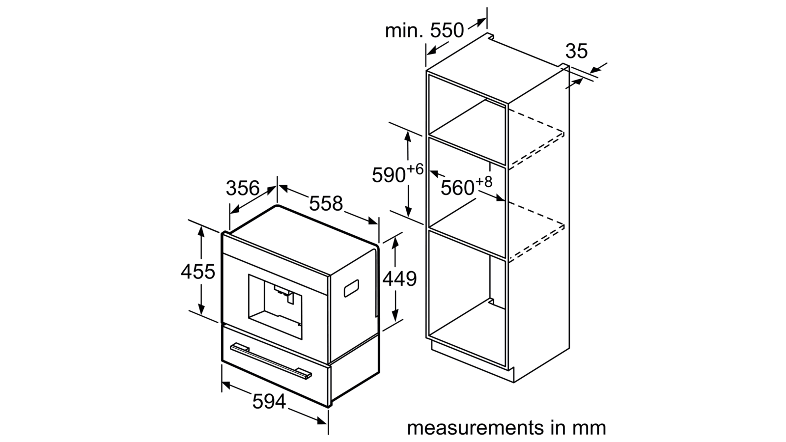 Built-In Fully Automatic Coffee Machine